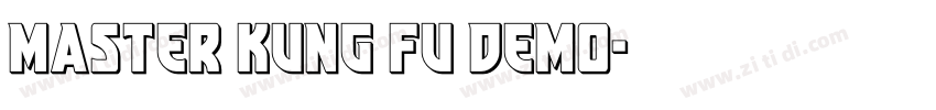 Master Kung Fu DEMO字体转换